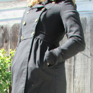 H&M Black Corduroy Coat, Size 6